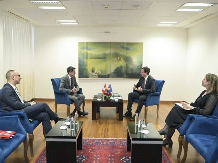 ​Kurti falënderon ambasadorin Sprecher për mbështetjen e Zvicrës ndaj Kosovës