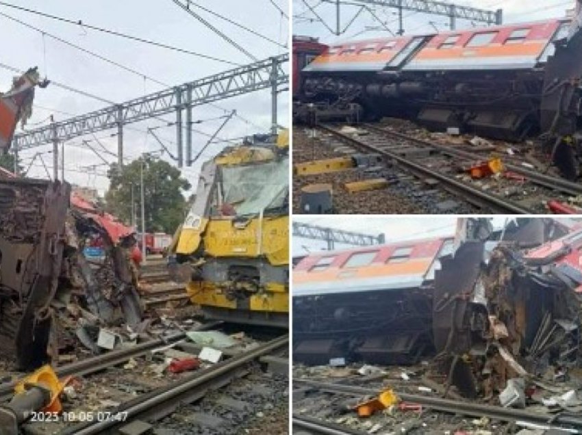 Pesë të lënduar pas një përplasjeje “kokë më kokë” ndërmjet dy trenave në Poloni – pamjet tregojnë dëmet e shkaktuara