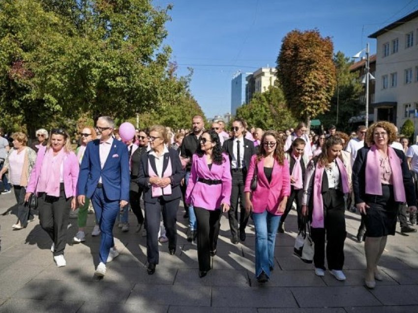 ​Osmani: Tetori rozë shërben për ngritjen e vetëdijes për rrezikun e kancerit të gjirit