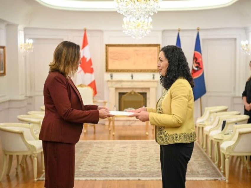 ​Osmani pranoi letrat kredenciale nga ambasadorja e re jorezidente e Kanadasë në Kosovë