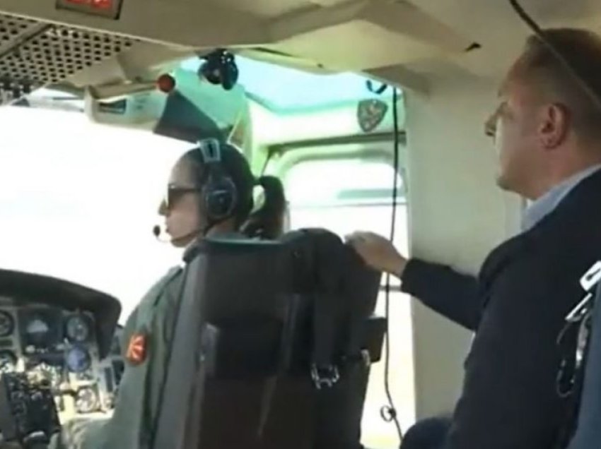 Spasovski kontrollon me helikopter: Prioritet i MPB-së, parandalimi i prerjeve të paligjshme të druve