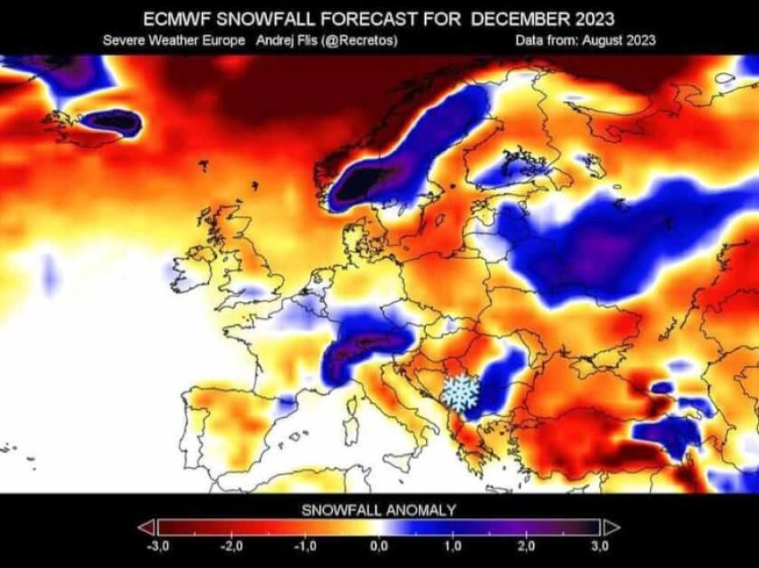 Pas një vere me temperatura të larta, zbuloni çfarë pritet të ndodhë në dimër, ja sinjali që po jep modeli “ECMWF” për muajin Dhjetor