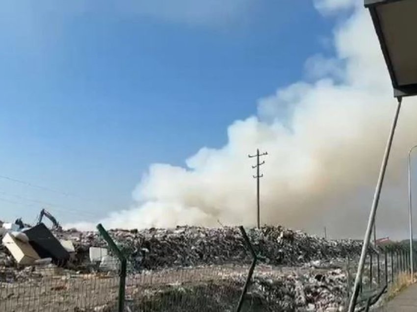 Rindizet sërish zjarri tek fusha e mbetjeve urbane të qytetit të Vlorës