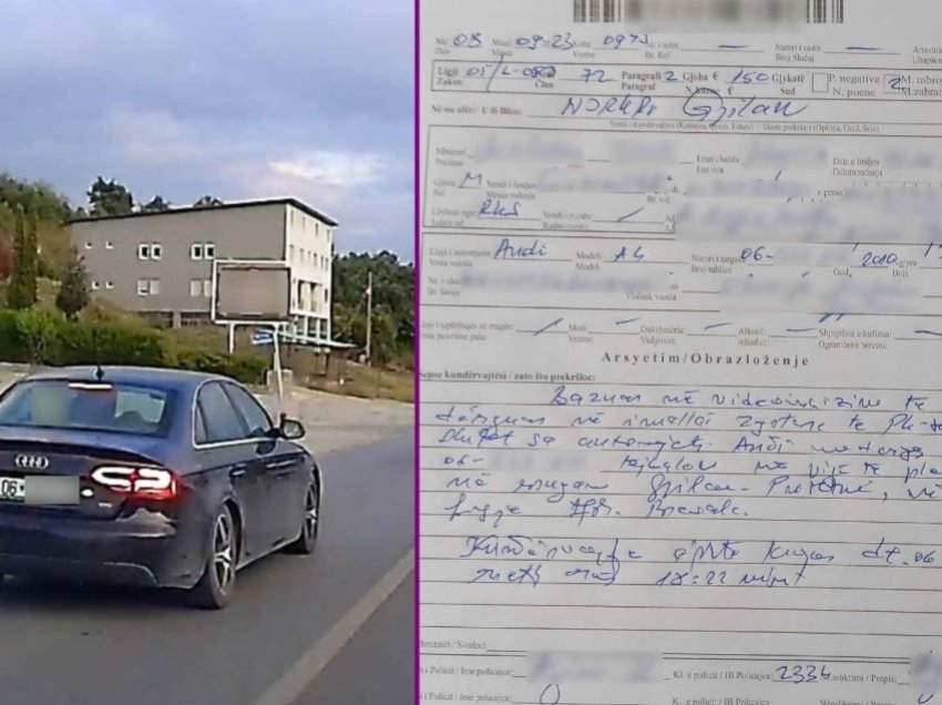 Dikush e incizoi duke bërë tejkalim në vijë të plotë, gjobitet me 150 euro shoferi në rrugën Gjilan-Prishtinë