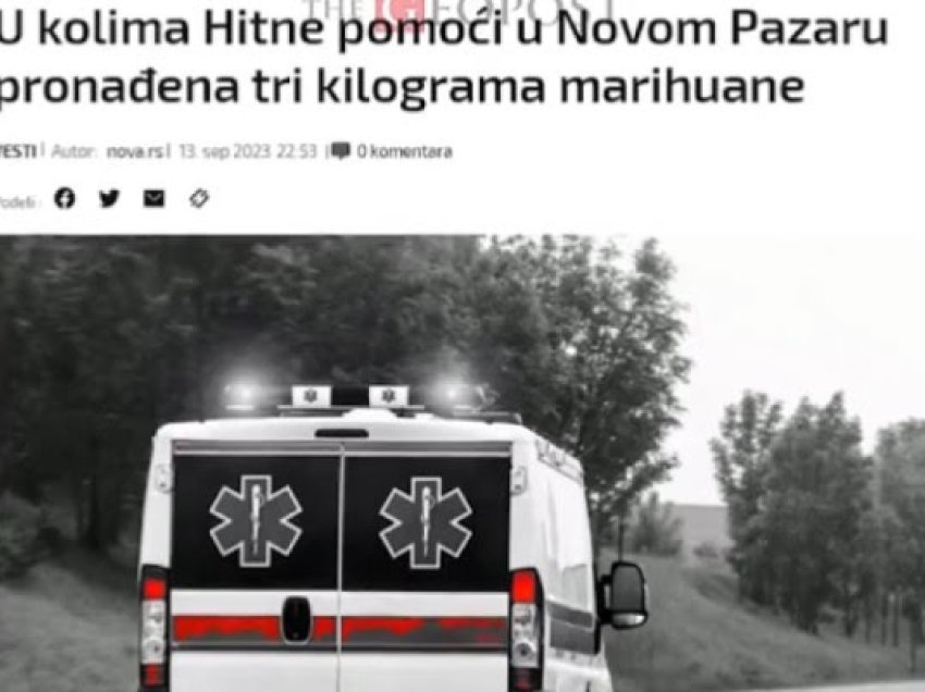 Keqpërdorimi i ambulancave nga Serbia, kapet një që i takon strukturave ilegale me narkotikë