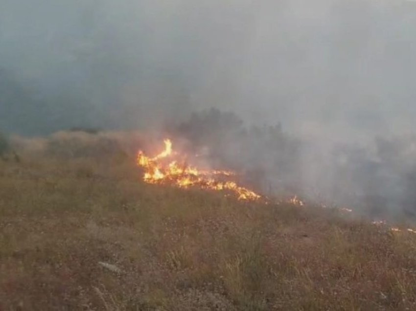 MPB Maqedoni: Zjarri në Dolgaec të Dollnenit ende është aktiv, janë hedhur mbi 25 tonë ujë