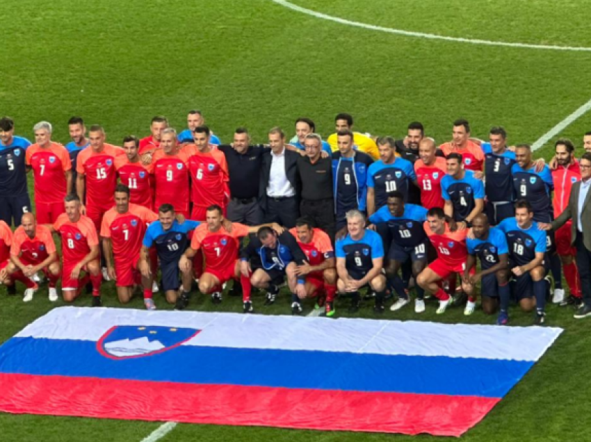Duka i bashkohet UEFA-s e yjeve e futbollit në ndeshjen e bamirësisë për viktimat e përmbytjeve në Slloveni