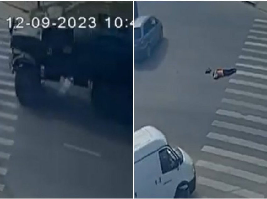 E tmerrshme/ Rusët shkelin me kamion ukrainasen, largohen sikur nuk ka ndodhur asgjë – vajza vdes në vendin e ngjarjes