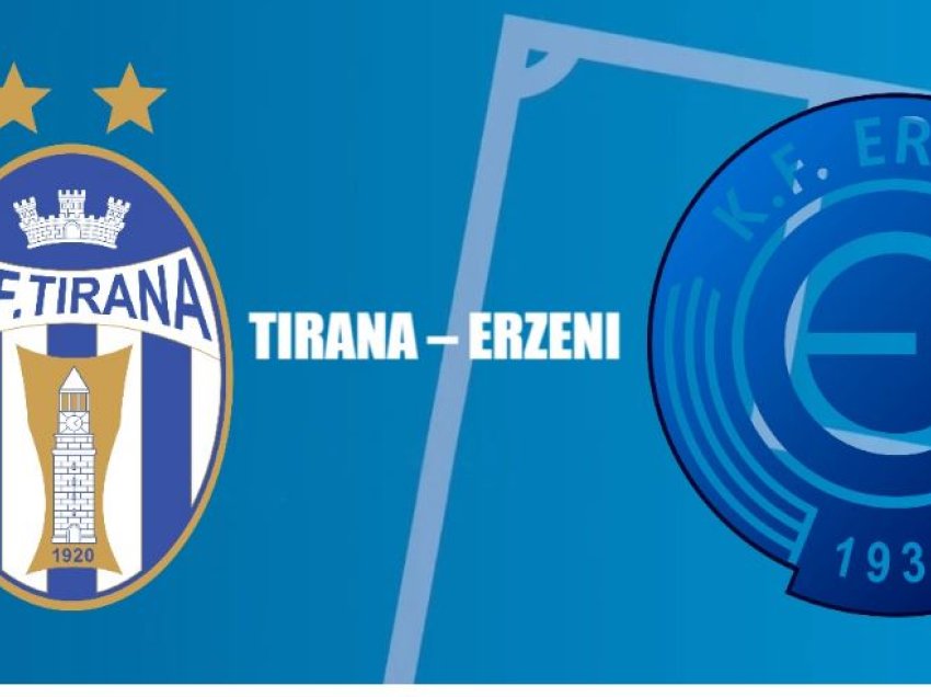 Formacionet zyrtare Tirana - Erzeni