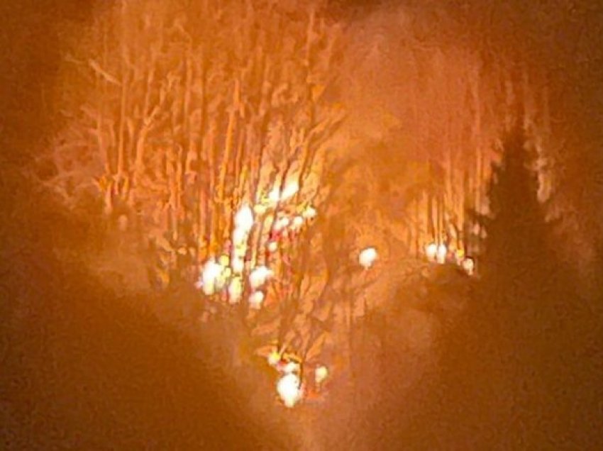 Zjarri përfshinë malet në Rugovë të Pejës