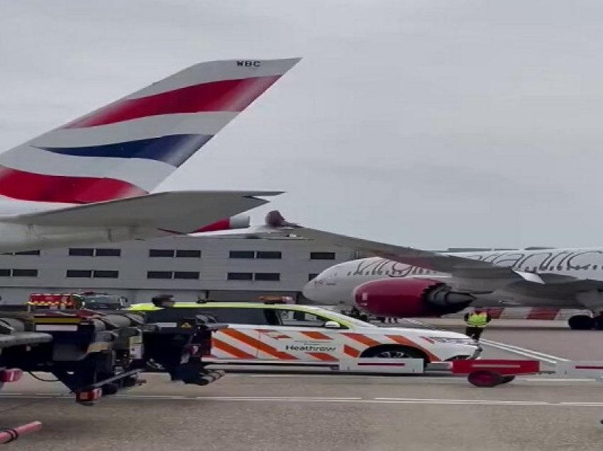 ​Dy avionë përplasin krahët në aeroportin Heathrow