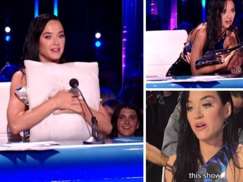 Katy Perryt i ndodh e papritura në mes të emisionit! U “tradhëtua” nga bluza, këngëtarja mbulon gjoksin me jastëk
