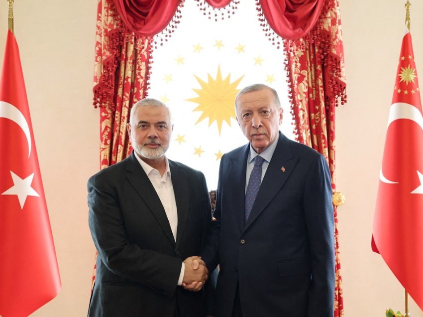 Erdogan takohet me shefin e Hamasit në Stamboll