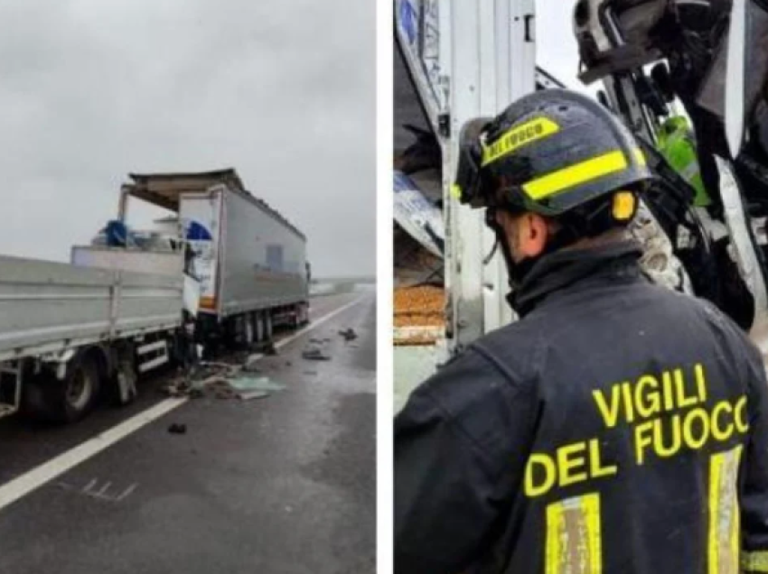 Humb jetën 25-vjeçari shqiptar në Itali, kamioni që drejtonte u përplas në mënyrë fatale në rrugë