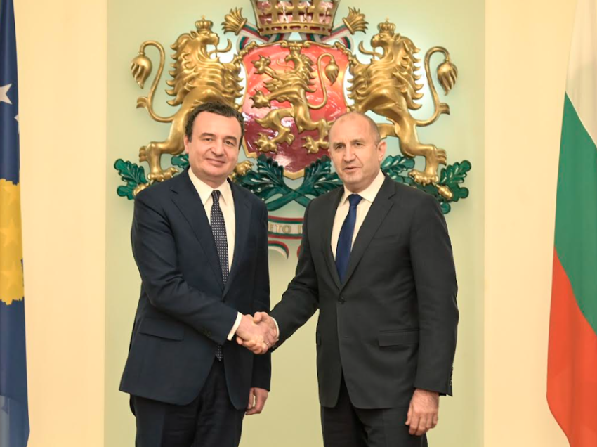 Kurti u prit nga Presidenti i Bullgarisë, Rumen Radev