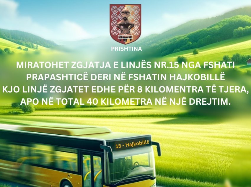 Rama: Zgjatet linja 15 e autobusit deri në fshatin Hajkobillë