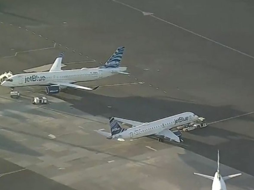 Dy aeroplanë u përplasën në pistën e aeroportit – publikohen pamjet e para të dëmeve në Boston