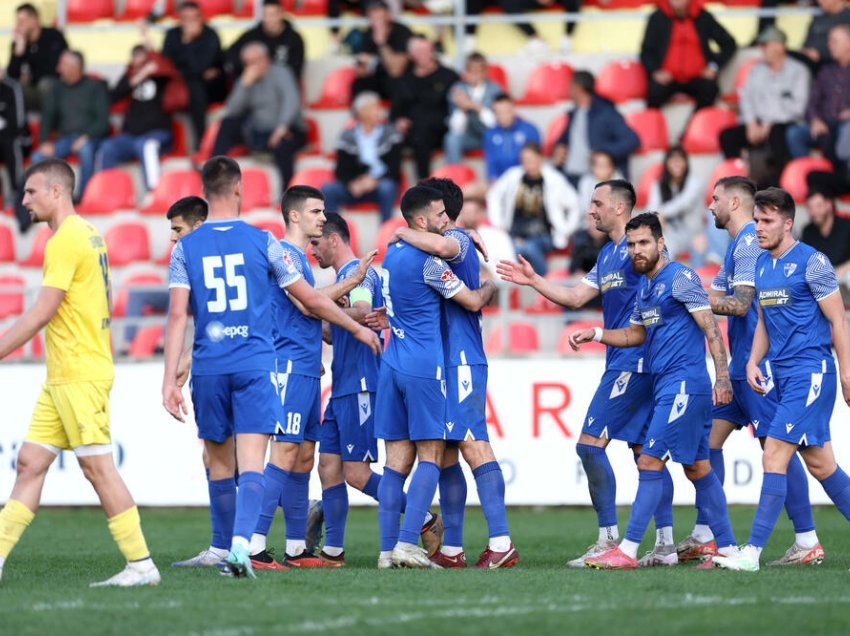 Buduçnosti dështon, skuadra shqiptare lider i ri i Kampionatit të Malit të Zi
