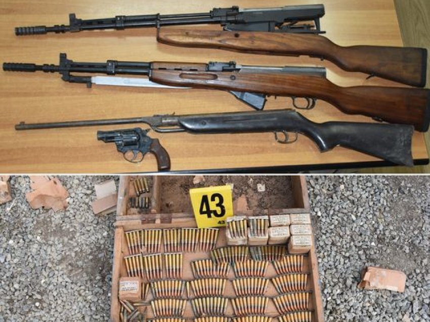 Konfiskohen armë dhe municion në Gjilan, policia nxjerr detaje nga aksioni