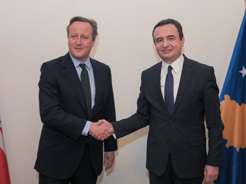Kurti: E njoftova Lord Cameronin për zhvillimin ekonomik, luftimin e krimit dhe korrupsionit