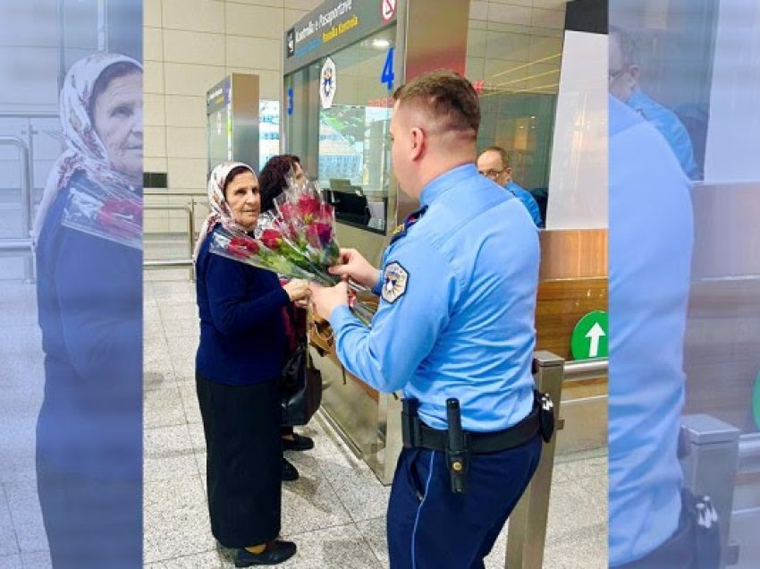 ​Policia shpërndan lule për 8 Mars: Gruaja është mbretëreshë e botës