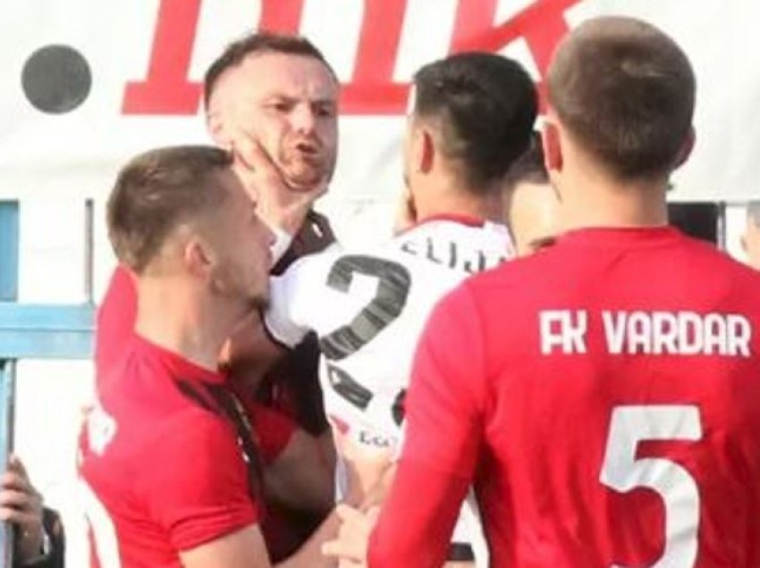 Lojtari shqiptar humbi durimin, kap për fyti maqedonin e Vardarit të Shkupit