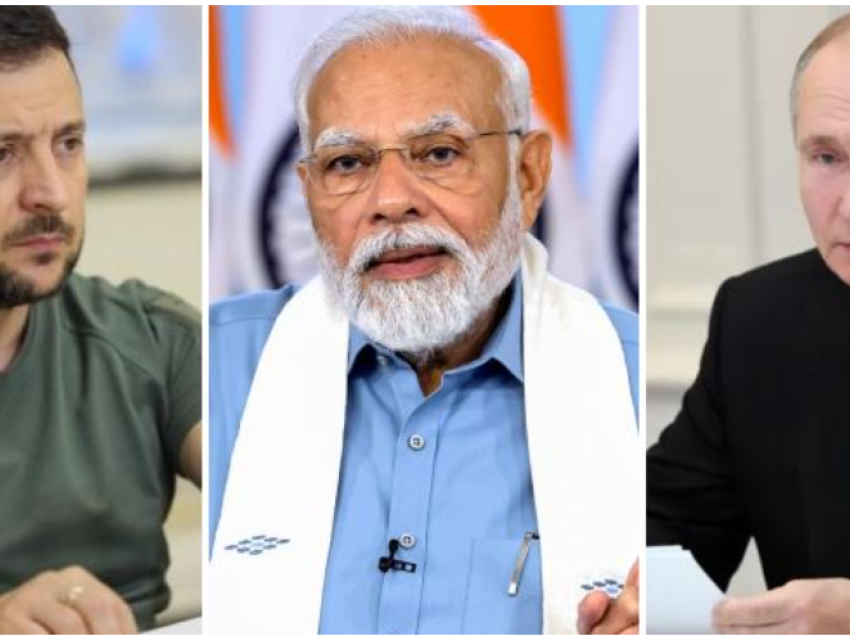 Kryeministri indian zhvillon bisedë telefonike me Putin dhe Zelensky