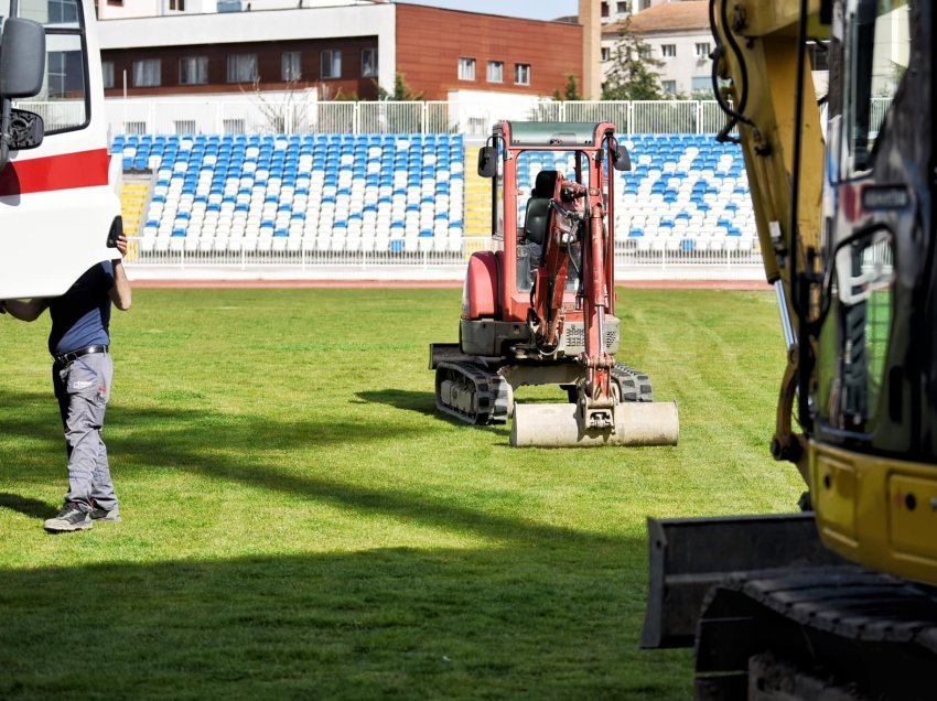 Nisin punimet për rindërtimin e fushës në stadiumin “Fadil Vokrri”