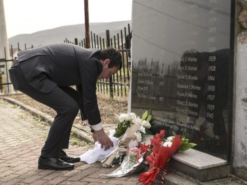 ​Kurti përkujton shqiptarët e vrarë në masakrën e Burimit