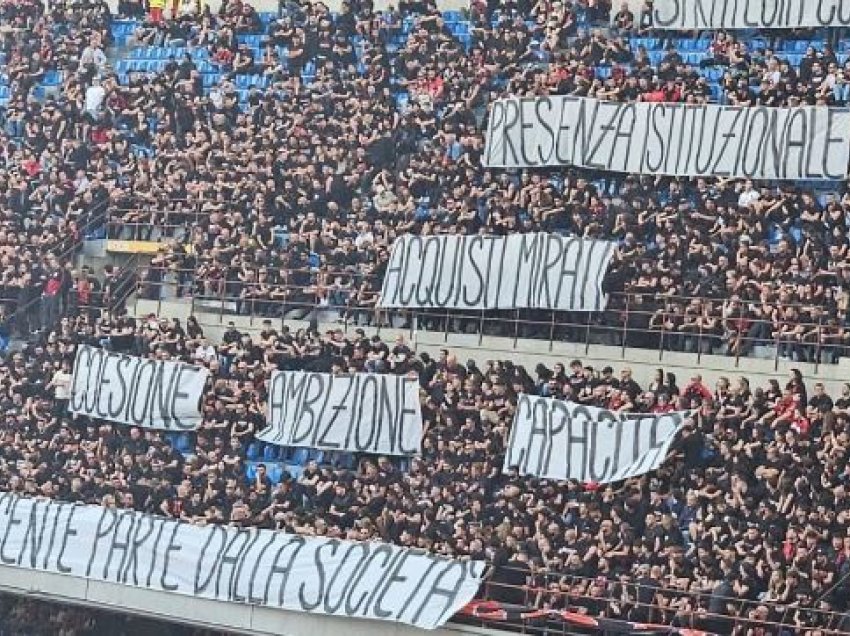 Tifozeria e Milanit proteston ndaj klubit! Shfaqin kërkesat e tyre në stadium