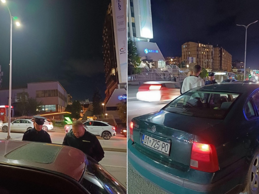 Inspektorati i Prishtinës në aksion në orët e vona, gjobit shoferë e konfiskon targa 