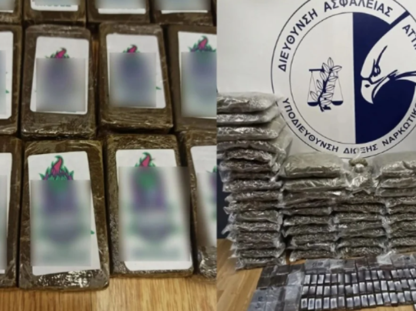 Kapen me 65 kg marijuanë dhe 22 kg hashash çokollatë, arrestohen në Athinë 2 shqiptarët nga Tepelena